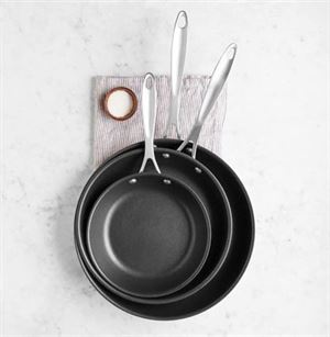 Nonstick Frying Pan Cookware Set 3 piece by American Kitchen Cookware Made in USA